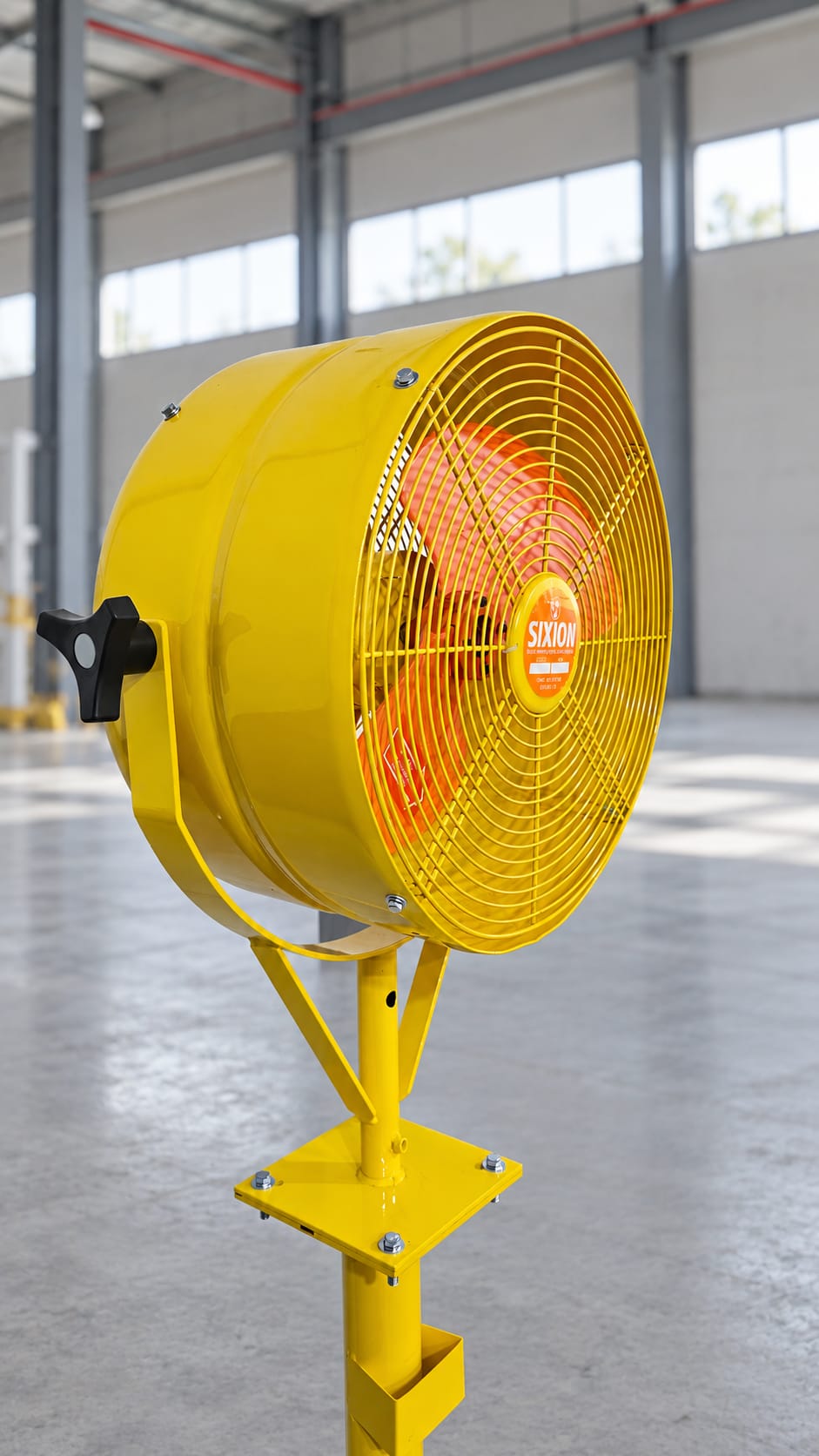 Ventilador/Exaustor EV 50 da Sixion no suporte Y